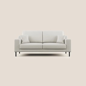 Uranio divano moderno lineare in Ecopelle impermeabile T04 bianco