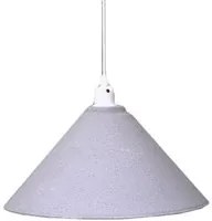 Lampadario metallo vintage bianco/grigio con attacco cm38,5h26