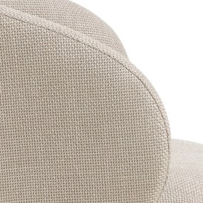 Sgabello da bar beige con altezza regolabile/con braccioli (altezza della seduta 86 cm) Eleanor – Actona