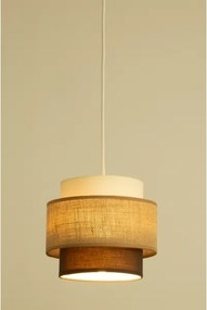 Brilagi - Lampadario sospeso con cavo RESNA 3xE27/60W/230V Ø 45 cm beige/nero
