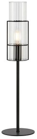 Markslöjd 108555 - Lampada da tavolo TUBO 1xE14/40W/230V 50 cm nero/clear