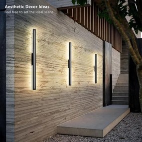 Brilagi - Applique da esterno LINEO LED/24W/230V 3000K IP65 nero