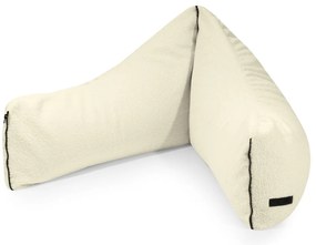 Pouf a sacco per bambini color crema con rivestimento in bouclé Clip Clap 90 – SLOWDOWN