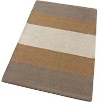 Tappeto Cucina Bagno Puro Cotone Assorbente Intrecciato a Mano Beige 55x140 cm