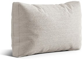 Cuscino per divano beige con rivestimento in bouclé Kemi – Cosmopolitan Design