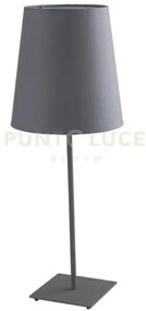 Lume elvis grigio 1 luce attacco e27 24x63,5cm in metallo e paralum...