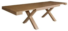 Tavolo con piano in folding olmo 2 allunghi laterali 180-280x100xh.75 cm
