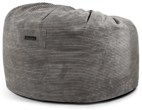 Puof a sacco nero con rivestimento in velluto a coste Om 110 – SLOWDOWN