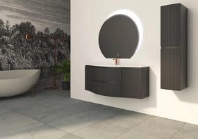 Armadietto bagno a terra Vague BADEN HAUS 2 ante P 38 x L 30 x H 130 cm grafite