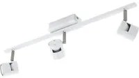 Spot Contemporaneo Vergiano In Alluminio Bianco 3 Luci Gu10 4,8W Ip20