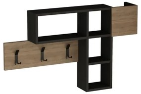 Appendiabiti da parete con mensola GAME 61 x 99,5 cm beige/antracite