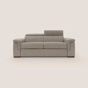 Giunone divano letto con materasso alto 18 cm e poggiatesta reclinabili in tessuto impermeabile T02