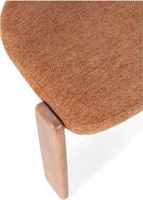 Sedie da pranzo in set color mattone in imbottito 2 pz Nadia – MOME