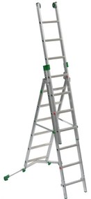 Scala a sfilo FACAL Super Prima in alluminio 3 rampe da 7 gradini portata massima 150 kg EN 131 per lavori fino a 6 m