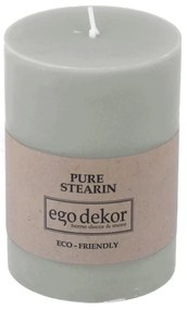 Candela Friendly blu turchese, tempo di combustione 37 h Eco - Eco candles by Ego dekor