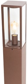 Lampada da terra per esterni industriale marrone ruggine 80 cm IP44 - Charlois