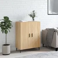 Credenza Rovere Sonoma 69,5x34x90 cm in Legno Multistrato 827743