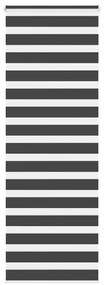 Tenda A Rullo Zebra Nero Larghezza Tessuto 80,9 Cm Poliestere /