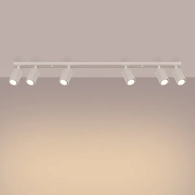 Sollux SL.1604 - Faretto KARBON 6xGU10/10W/230V color crema