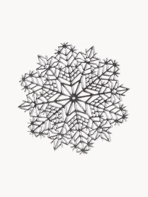 Tovagliette americane argentate Snowflake 6 pz