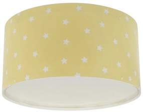 Dalber 82216A - Plafoniera per bambini STAR LIGHT 2xE27/60W/230V giallo