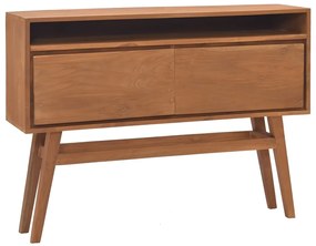 Tavolo consolle 110x30x79 cm in legno massello di teak