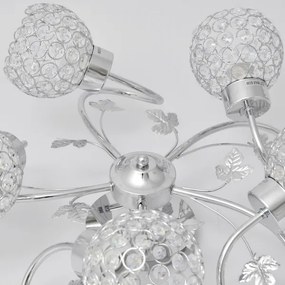 Lampadario a plafone SOPHIA 5xE27/15W/230V cromo lucido/limpido