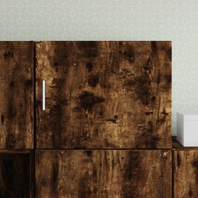 Mobile A Parete Rovere Fumo 50x42,5x40 Cm İn Legno Multistrato /