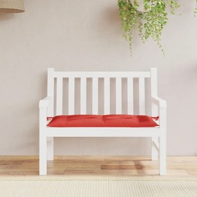 Cuscino Per Panca Rosso 110x50x7 Cm İn Tessuto Oxford /