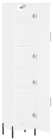 Credenza bianca 34,5x34x180 cm in legno multistrato
