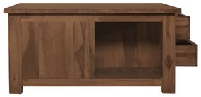 Tavolino da caffè 68x68x33 cm in legno massello di teak