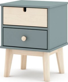 Comodino per bambini verde polveroso Estefania – Marckeric