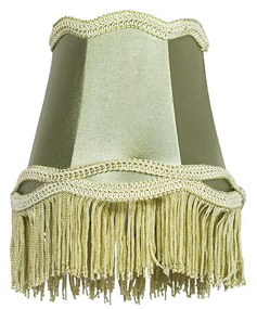 Paralume in tessuto verde 12 cm - Granny