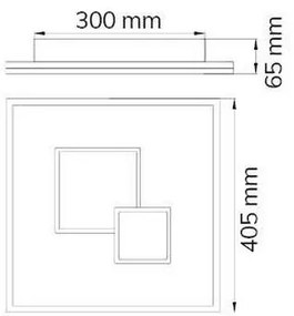 Wofi 11247 - Plafoniera LED dimmerabile NADRA LED/27W/230V