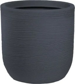 Vaso in resina da esterno interno cilindro d.35x34h Raffaello Grigio