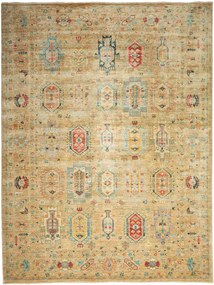 Samarkand Tappeto orientale 250 x 340 Verde (Pakistan) Annodato A Mano