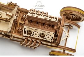 Ugears - 3D puzzle meccanico in legno U9 Macchina Grand Prix