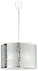 Lampadario a sospensione maya cromo 1 luce attacco e27 35x35x100cm ...