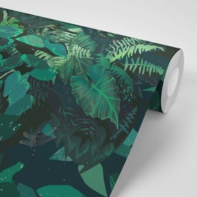 Carta da parati – Foresta pluviale verde fitta