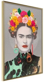 Poster  Charismatic Frida  Cornice Quadri Cornice d'oro, Larghezza x Altezza Home decor 40x60