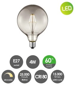 Lampadina LED dimmerabile VINTAGE EDISON G125 E27/4W/230V 2700K