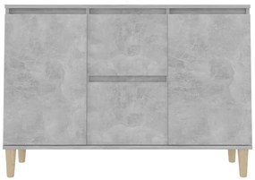 Credenza grigio cemento 103,5x35x70 cm in truciolato