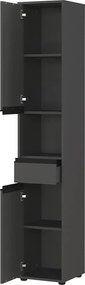 Mobile bagno alto e stretto color antracite 33x181 cm Lemont - Germania