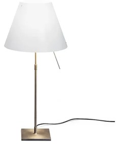 Costanza Lampada da Tavolo con Dimmer Bianco/Ottone - Luceplan