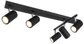 Globo 57911-5B - Faretto ROBBY 5xGU10/35W/230V nero