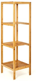 blumfeldt Scaffale multiuso 4 ripiani 34x110x33cm (LxAxP) combinabile bambù