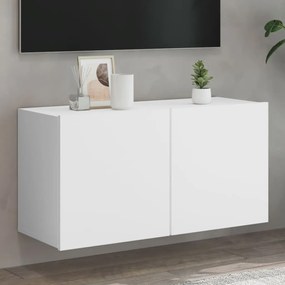 Mobile tv a parete bianco 80x30x41 cm