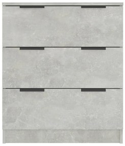 Credenza grigio cemento 60x30x70 cm in legno multistrato