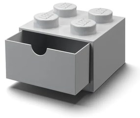 Scatola da tavolo grigia con cassetto Brick - LEGO®