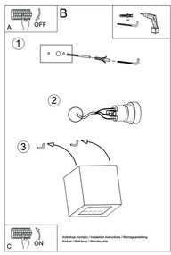 Sollux SL.0872 - Applique LEO 1xE27/60W/230V nero